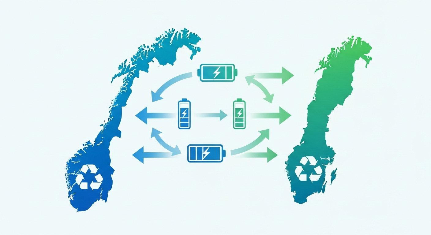 L’iniziativa congiunta della Scandinavia per il riciclo delle batterie dei veicoli elettrici