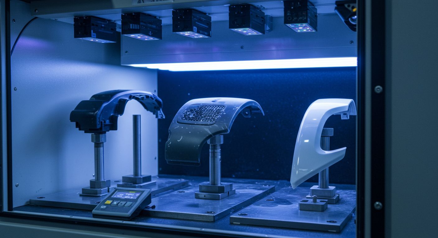 Prove di resistenza agli agenti atmosferici UV dei prodotti automobilistici – SAE J 2020